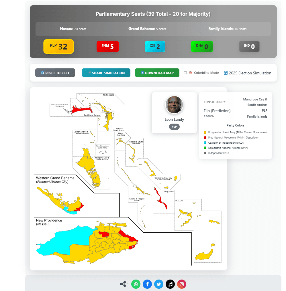 Bahamas Election Map